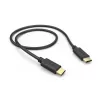 Hama 00201706 USB-kaapeli USB 2.0 0,5 m USB-C musta