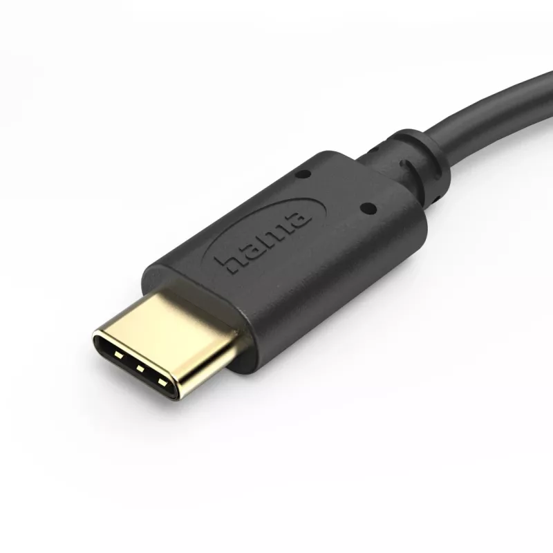 Hama 00201706 USB-kaapeli USB 2.0 0,5 m USB-C musta