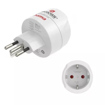 Hama 00223484 verkkovirtasovitin tyyppi J - tyyppi C (europistoke) valkoinen