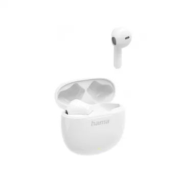 Hama Action One kuulokemikrofoni True Wireless Stereo (TWS) nappikuulokkeet puhelut/musiikki Bluetooth valkoinen