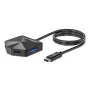 Manhattan USB-C & USB-A combo-telakka/keskitin, portit (4): USB-A (x2) ja USB-C (x2), 5 Gbit/s (USB 3.2 Gen1 tunnetaan myös nimellä USB 3.0), kulmikas muotoilu porttien helppoon käyttöön, USB-virralla toimiva (erillistä virtalähdettä ei tarvita)