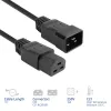 Virtajohto ACT C20–C21 IEC60320 musta 1 m, 250 V 16 A