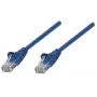 Intellinet verkkopatchkaapeli, Cat6, 5 m, sininen, CCA, U/UTP, PVC, RJ45, kullatut kontaktit, ilman lukituskieltä, taittumissuojalla, elinikäinen takuu
