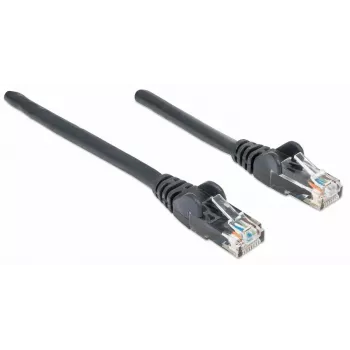 Intellinet verkkopatchkaapeli, Cat6, 2 m, musta, CCA, U/UTP, PVC, RJ45, kullatut kontaktit, lukituskielisuoja, taittumissuoja, elinikäinen takuu