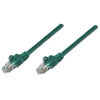 Intellinet verkkopatchkaapeli, Cat6, 2 m, vihreä, CCA, U/UTP, PVC, RJ45, kullatut kontaktit, snagless, taittumissuoja, elinikäinen takuu