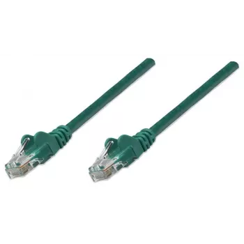 Intellinet verkkopatchkaapeli, Cat5e, 3 m, vihreä, CCA, U/UTP, PVC, RJ45, kullatut kontaktit, ilman lukituskieltä, taittumissuojalla, elinikäinen takuu