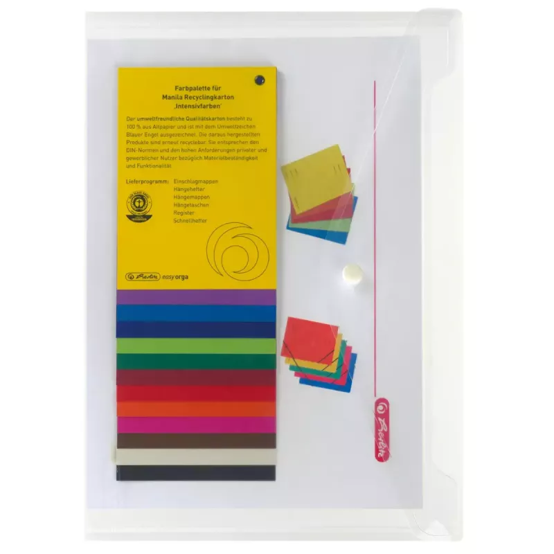 Kansio Herlitz 10657930 polypropeeni (PP), läpinäkyvä, A4