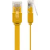 Litteä verkkokaapeli Goobay CAT 6 1,5 m U/UTP keltainen