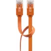 Litteä verkkokaapeli Goobay CAT 6 U/UTP oranssi 1,5 m