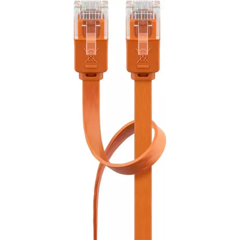 Litteä verkkokaapeli Goobay CAT 6 U/UTP oranssi 1,5 m