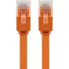 Litteä verkkokaapeli Goobay CAT 6 U/UTP oranssi 1,5 m