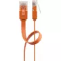 Litteä verkkokaapeli Goobay CAT 6 U/UTP oranssi 1,5 m