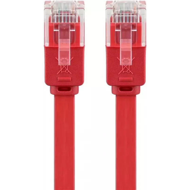 Goobay CAT 6 litteä verkkokaapeli U/UTP punainen 2 m