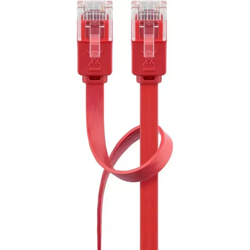 Goobay CAT 6 litteä verkkokaapeli U/UTP punainen 2 m