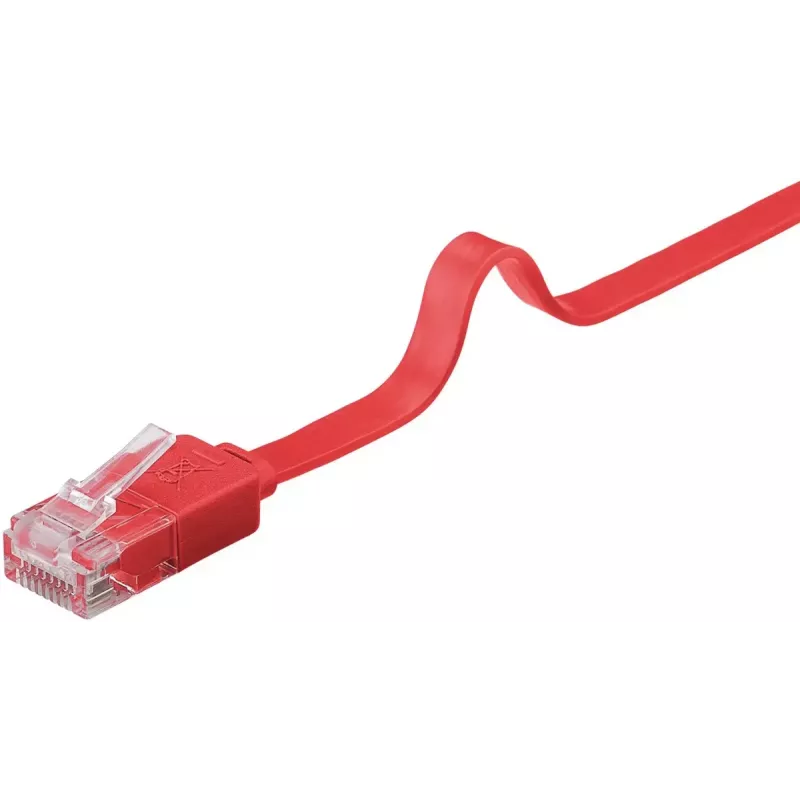Goobay CAT 6 litteä verkkokaapeli U/UTP punainen 2 m