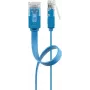 Litteä verkkokaapeli Goobay CAT 6 5 m U/UTP sininen