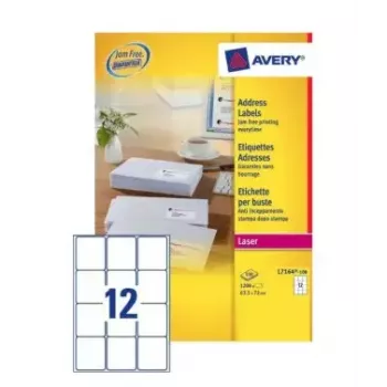 Itseliimautuvat tarrat Avery L7164-100
