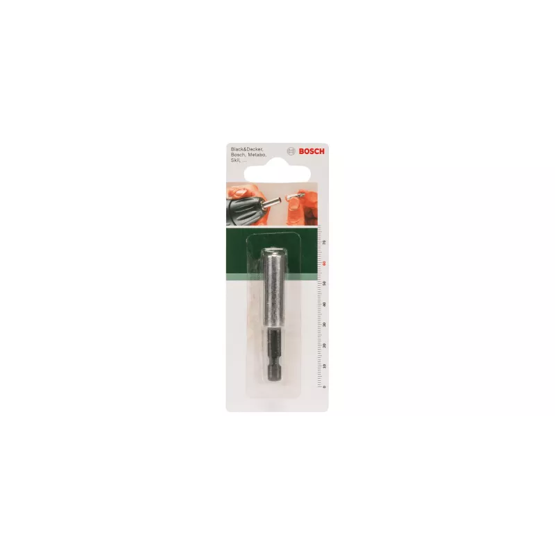Bosch 2609255900 yleiskäyttöinen kärjenpidin, 1/4" (6,3 mm) käyttö, pituus 60 mm