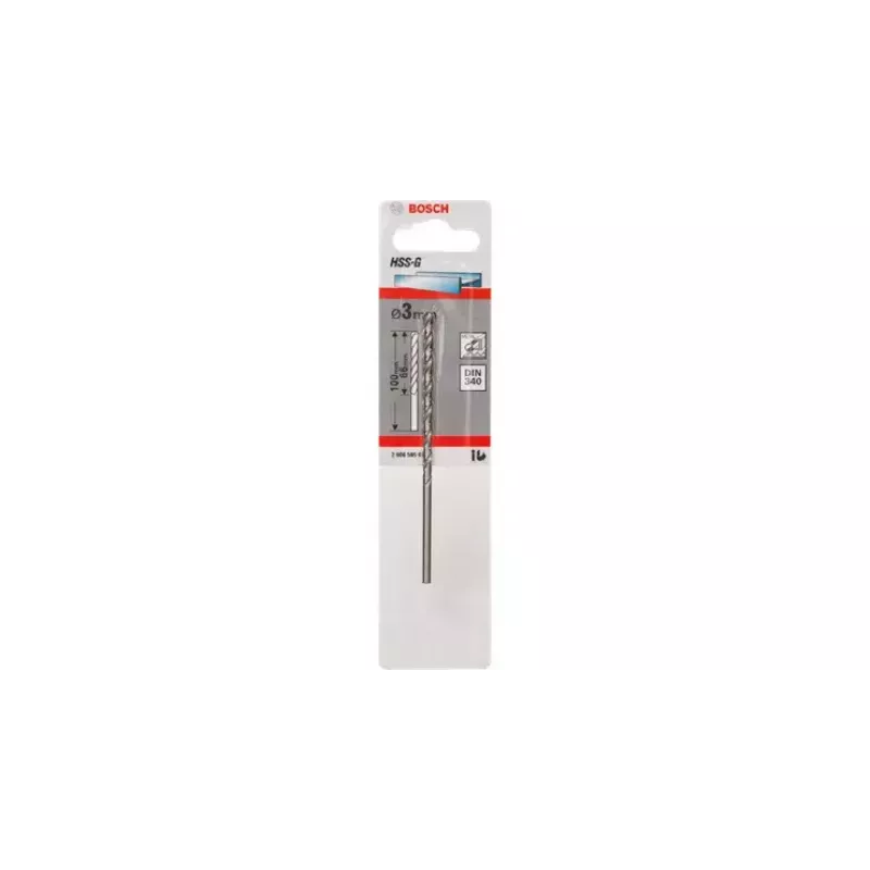 Bosch HSS-metallispiraaliporanterä 2,5 mm, 95 mm, DIN 340, 5 kpl (2608596810)