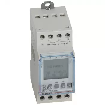 Legrand 412641 digitaalinen viikkoajastin, 2-kanavainen, 230 V AC