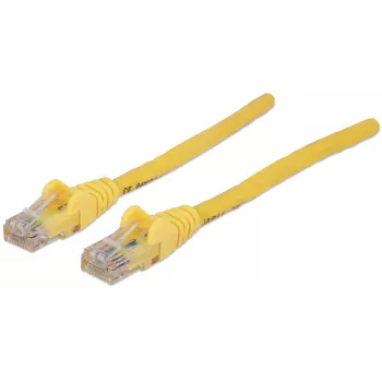 Intellinet verkkopatchkaapeli, Cat6, 20 m, keltainen, CCA, U/UTP, PVC, RJ45, kullatut kontaktit, taittumissuoja, valettu taittumissuoja, elinikäinen takuu