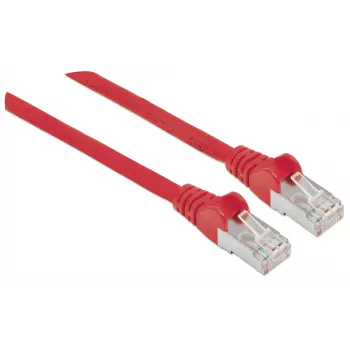 Intellinet verkkopatchkaapeli, Cat6, 30 m, punainen, kupari, S/FTP, LSOH / LSZH, PVC, RJ45, kullatut kontaktit, taittumissuoja, vedonpoisto, elinikäinen takuu