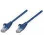 Intellinet 338400 verkkokaapeli, Cat5e, U/UTP, RJ45, 1,5 m, ilman hakaa, sininen