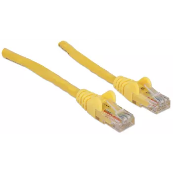 Intellinet verkkokaapeli, Cat6A, 30 m, keltainen, kupari, S/FTP, LSOH / LSZH, PVC, RJ45, kullatut kontaktit, lukkovapaa, valettu taittumissuoja, elinikäinen takuu