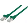 Intellinet verkkokaapeli, Cat6A, 15 m, vihreä, kupari, S/FTP, LSOH/LSZH, PVC, RJ45, kullatut kontaktit, lukkovapaa, vedonpoistolla, elinikäinen takuu