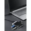 Hama 00054546 kortinlukija USB 3.2 Gen 1 (3.1 Gen 1) Type-A/Type-C musta, hopea