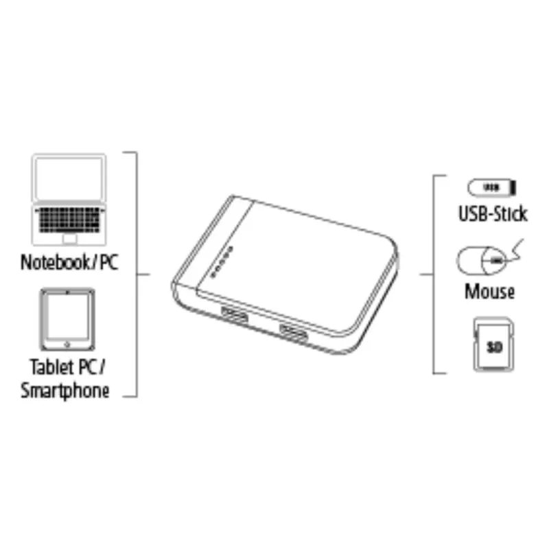 Hama 00054546 kortinlukija USB 3.2 Gen 1 (3.1 Gen 1) Type-A/Type-C musta, hopea