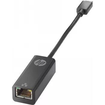 HP USB Type-C - RJ45 -adapteri, USB Type-C, RJ-45, musta, koti, 245 mm, 110 mm