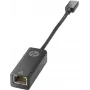 HP USB Type-C - RJ45 -adapteri, USB Type-C, RJ-45, musta, koti, 245 mm, 110 mm