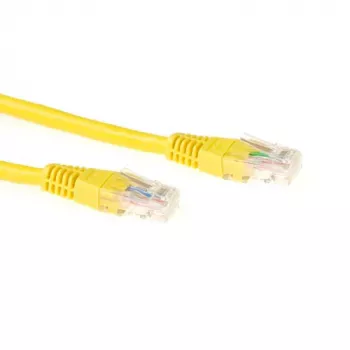 ACT keltainen 0,5 metriä LSZH U/UTP CAT6 -patchkaapeli RJ45-liittimillä