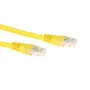 ACT keltainen 1 metri LSZH U/UTP CAT6 -patchkaapeli RJ45-liittimillä
