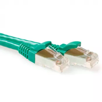ACT vihreä 30 metrin SFTP CAT6A -verkkokaapeli ilman lukituskielekettä RJ45-liittimillä