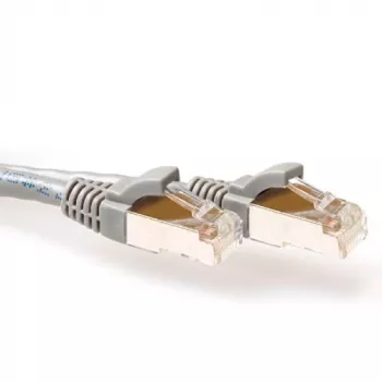 ACT harmaa 20 metrin SFTP CAT6A -verkkokaapeli ilman lukituskielekettä RJ45-liittimillä