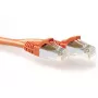 ACT oranssi 10,00 metrin SFTP CAT6A -verkkokaapeli, rastnasengeschützt, RJ45-liittimillä