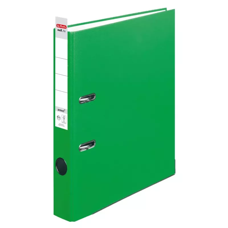 Herlitz maX.file protect isoreikäkansio, 50 mm selkä, A4, vaaleanvihreä, PP
