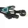 ACT Powercord haarajohto virtaliitäntä CEE7/7 pistoke - 2 x C13 haara kohta: 1,00 m