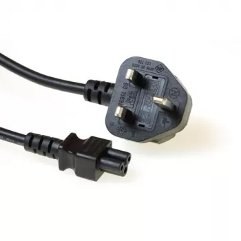 ACT Powercord virtajohto UK-pistoke C5 musta 1,8 m