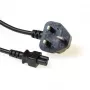 ACT Powercord virtajohto UK-pistoke C5 musta 1,8 m