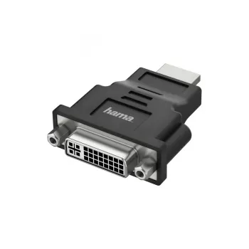 Hama 00200339 adapteri HDMI Type A (Standard) DVI-I musta