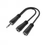 Hama 00200349 audiokaapeli 0,15 m 3,5 mm 2 x 3,5 mm musta