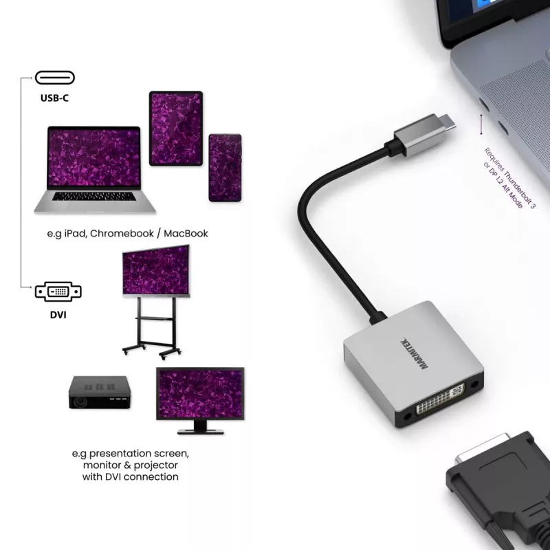 Marmitek Connect USB C to DVI - USB-C-DVI-sovitin