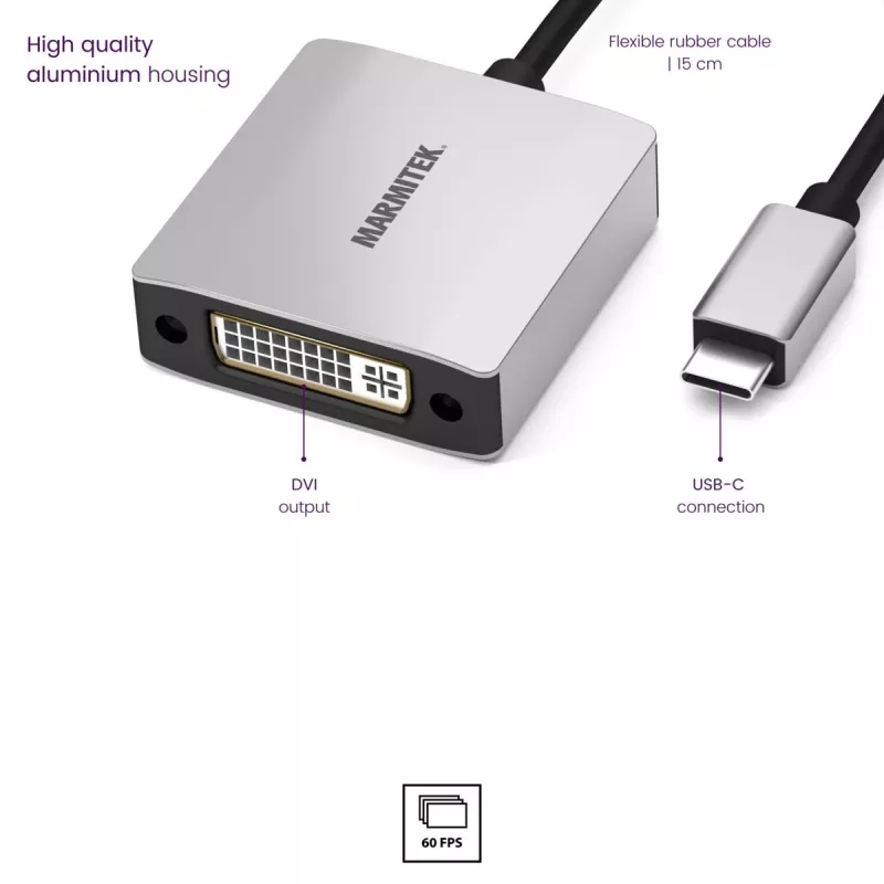 Marmitek Connect USB C to DVI - USB-C-DVI-sovitin