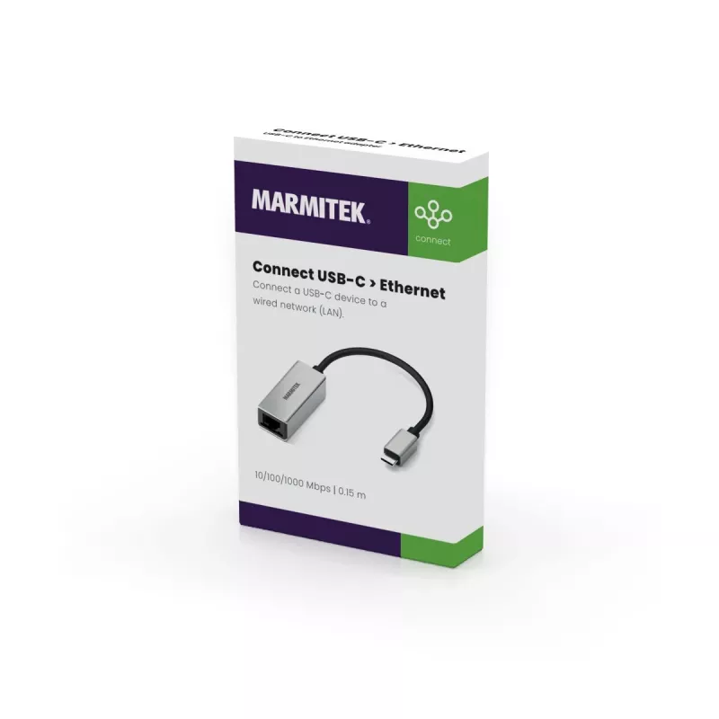 Marmitek Connect USB-C Ethernet-sovitin 8373