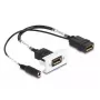 DeLOCK Easy 45 DisplayPort 4K 60 Hz -moduuli DC-syötöllä 2,1 x 5,5 mm