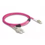 DeLOCK kuituoptinen kaapeli LC duplex – SC duplex OM4 3 m
