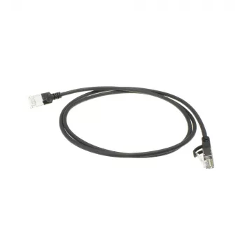 ACT musta 7 metriä LSZH U/FTP CAT6A datacenter slimline -patchkaapeli RJ45-pistokkeilla